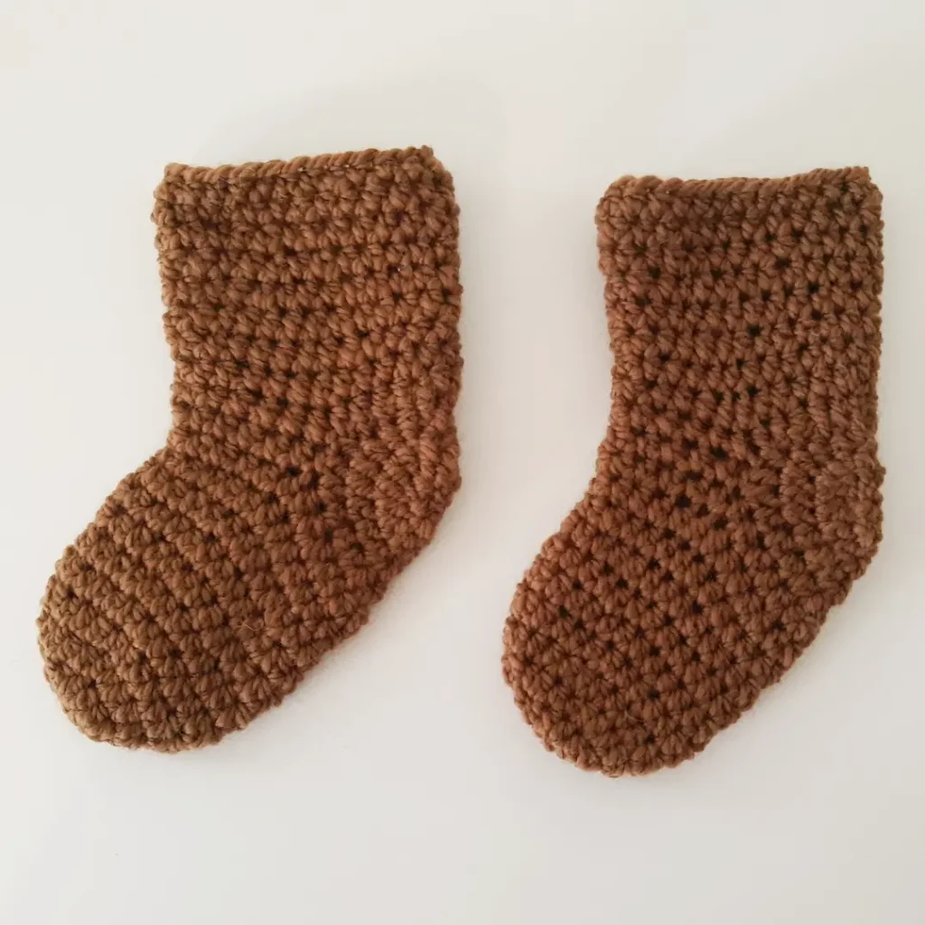 Babysocken dunkelbraun