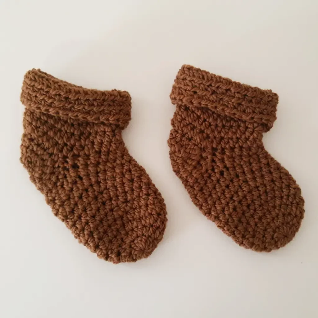 Babysocken dunkelbraun